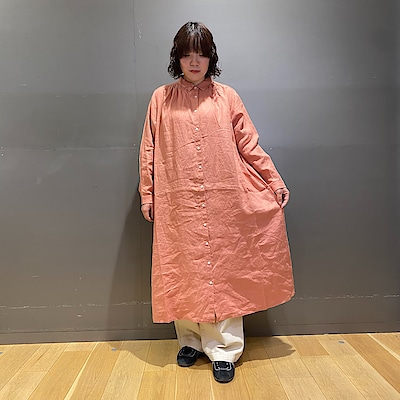 婦人 リネン 洗いざらし長袖シャツワンピース | 無印良品